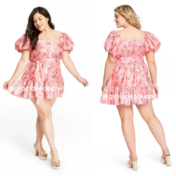 LoveShackFancy Target Celine Puff Sleeve Minidress - Picture 4 of 9